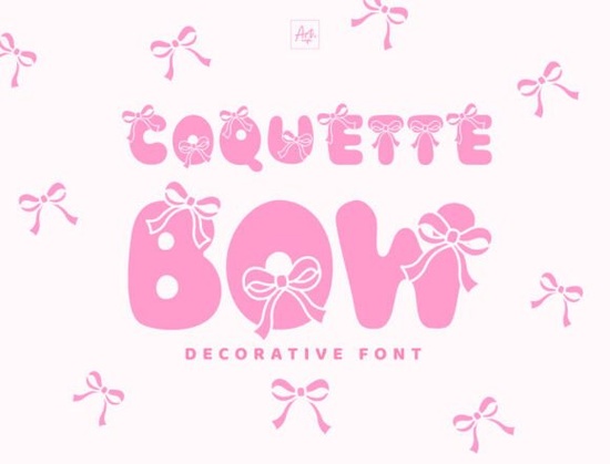 Coquette Bow Font